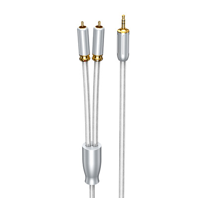 MOVEON单晶铜3.5转双莲花音频线