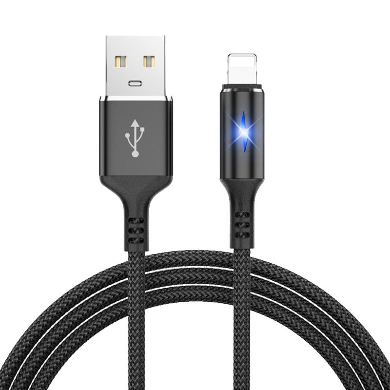 适用苹果数据线iPhone11快充12手机8plus带灯6s器13 XSmax加长2米11proXR充电器线8Pipad