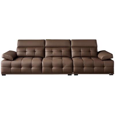 全友家居意式轻奢劳伦斯沙发客厅2025新款头层牛皮真皮沙发家具