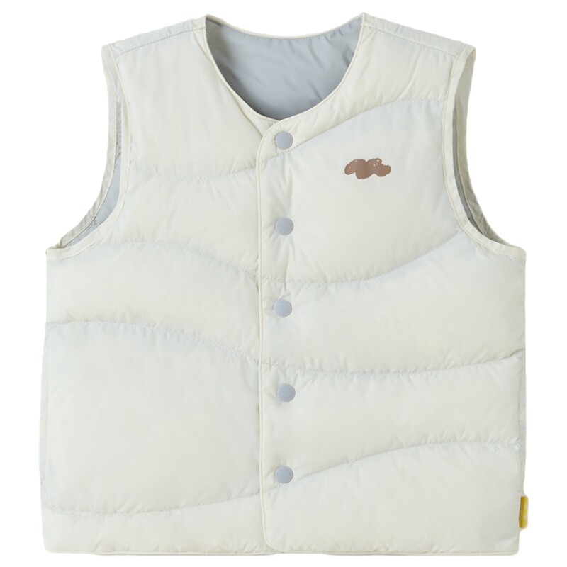 【新品】papa爬爬秋冬儿童轻薄羽绒马甲男女童排骨羽绒服防泼水
