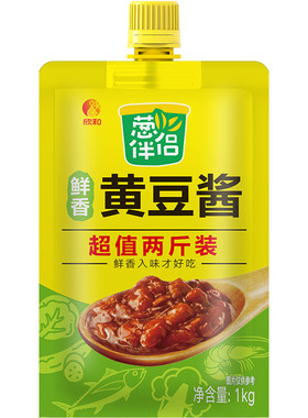 欣和葱伴侣鲜香黄豆酱1KG加嘴装