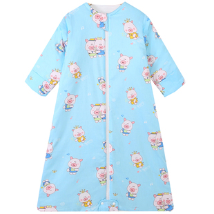 儿童睡袋春秋薄款秋冬季款加厚纯棉小学生宝宝中大童防踢被子神器