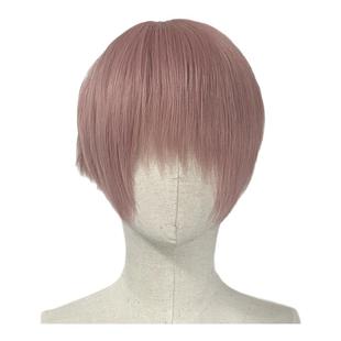 国中生玫瑰粉金+cos万用假发y2k亚比新中式二次元私斋阴湿男杉月