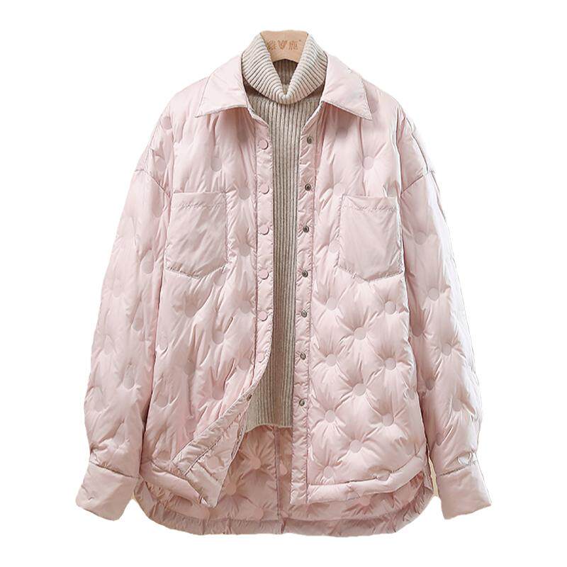 韩版中长款早春羽绒服