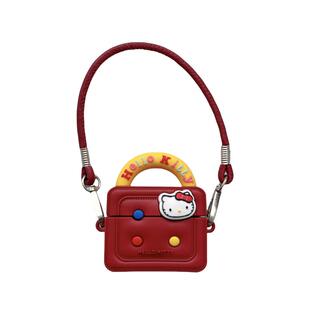 可爱手提包kitty猫适用苹果耳机保护套airpods4无线蓝牙耳机壳三四airpodpro3二代ipod耳机盒airpods2保护壳