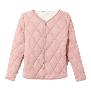 冬季短款修身棉服女士加绒内胆