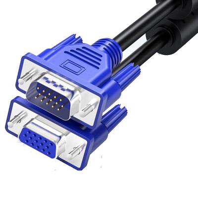 VGA延长线电脑连接显示器线公对母台式主机视频线数据传输投影仪