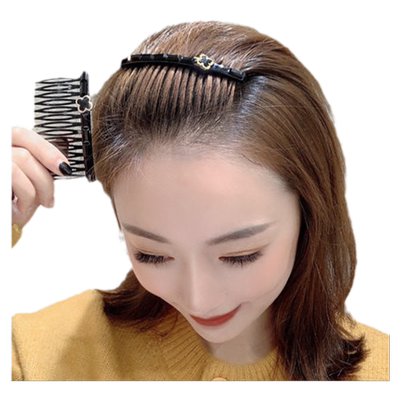 刘海发夹前额头顶头饰碎发梳插梳发卡后脑勺碎发整理神器女儿童