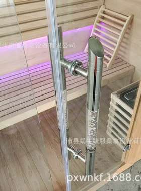 外贸远红外汗蒸房火山石桑拿炉温湿度计木桶木勺传统蒸汽桑拿房