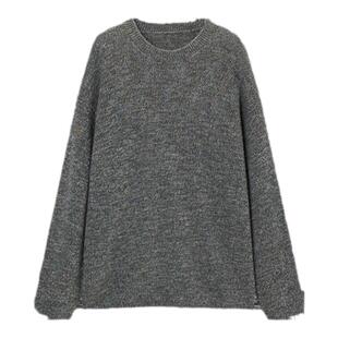 TKY SHOP圆领羊绒衫女2025冬季新款毛衣慵懒高级感保暖宽松上衣