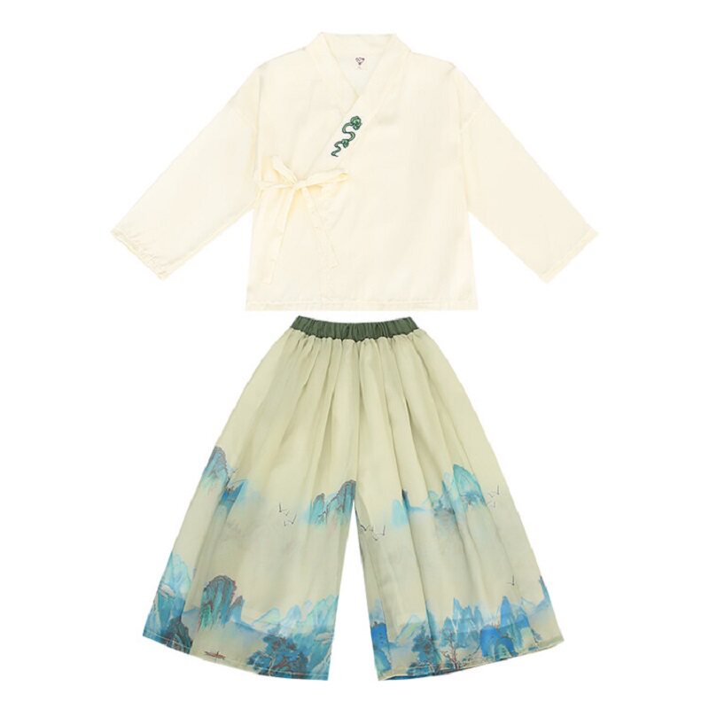 端午演出服女童套装交领小童汉服