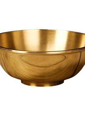 家用拜神供佛金饭碗黄铜筷子