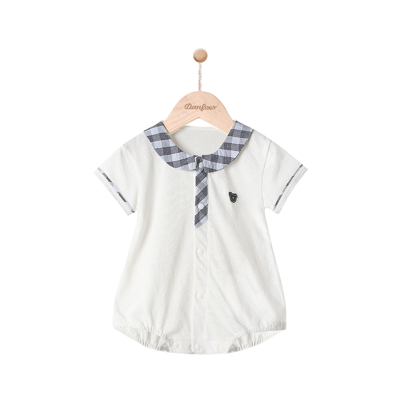 小丹佛尔三角爬服纯棉夏季连体衣