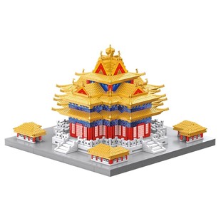 紫禁城故宫角楼积木高难度榫卯结构玩具男孩国潮建筑模型生日礼物