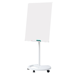 强磁性钢化玻璃移动白板支架式带轮可檫写办公的小黑板家用教学培训儿童涂鸦画板记事板写字板书写备忘板