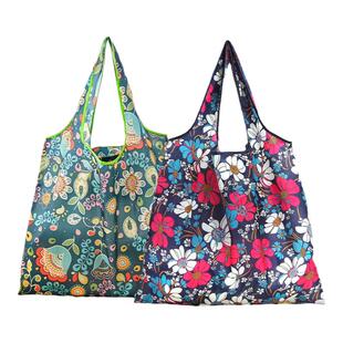 可折叠便携超市购物袋杂货袋加厚大号卡通买菜包大容量环保手提袋