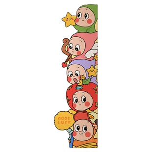 星星人入户玄关过道装饰灯画卡通儿童房壁画多巴胺电视背景墙挂画