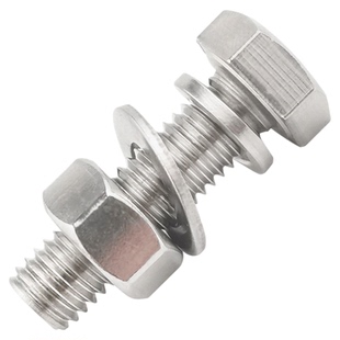 304不锈钢外六角螺丝螺栓螺母套装大全 加长螺杆M6M8M10M12M14M20