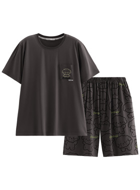 芬腾男士短裤短袖家居服套装