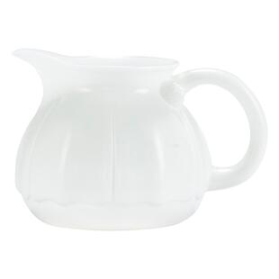 钰铨龙门 冰种浮雕莲蓬公道杯 德化白瓷素烧大容量茶海分茶器匀杯