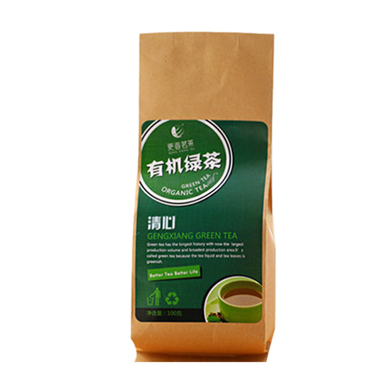 更香有机绿茶一级清心100g袋装