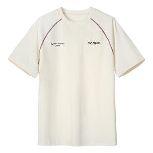 骆驼速干T神运动休闲t恤男士哈苏线短袖女2026夏季新款情侣装潮