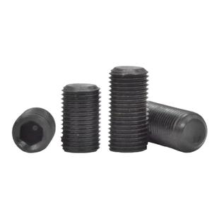 12.9级细牙紧定顶丝无头内六角机米螺钉M4M5M6M8M10M12M14M16M20