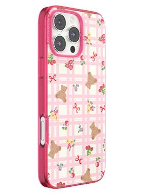 【蝴蝶结之梦·手机壳】PopSockets泡泡骚磁吸防摔手机壳苹果iPhone16/15ProMax/Pro 美味点心苹果 小熊碎花