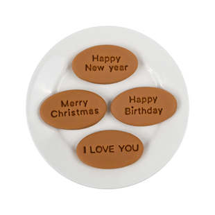 英文祝福饼干模具可定制新年节日文字生日黄油曲奇按压式烘焙工具