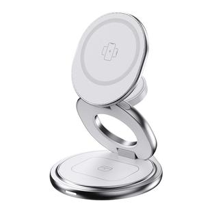 Qi2三合一无线充电器适用苹果充电底座17magsafe磁吸iPhone16快充便携折叠支架Apple watch手表耳机全家桶