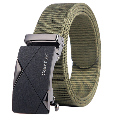 腰带男潮新款帆布皮带潮流韩版