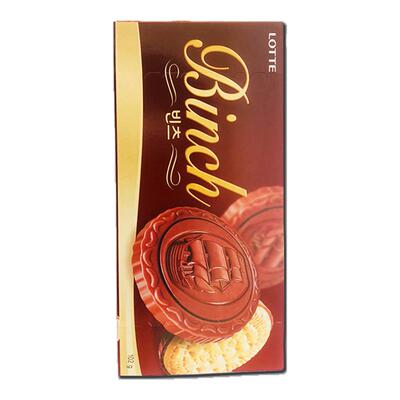 韩国零食乐天宾驰巧克力饼干120g