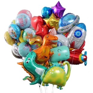宝宝飘空卡通气球地推公园广场摆摊婴儿儿童升空飞天氦气铝膜气球
