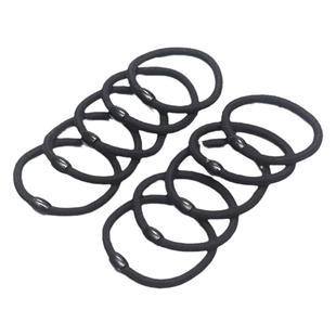 绑头发头绳发圈橡皮筋女马尾扎头高弹力耐用皮套简约发绳黑色头饰