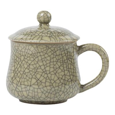 青瓷茶杯办公室水杯中式