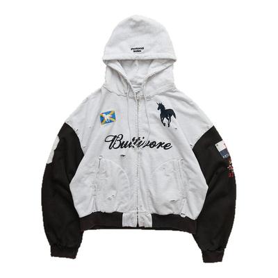 PROTOCOLINDEX贴布做旧破坏卫衣