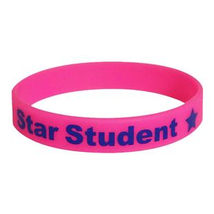 儿童硅胶手环英文奖励运动分组道具课堂奖励玩具幼儿园字母小学生