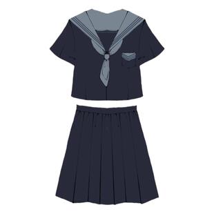 山茶与书原创云帆女高jk制服水手服校供班服套装长短袖上衣基础款