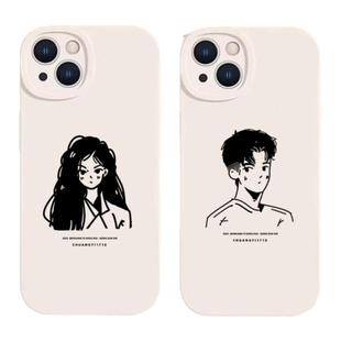 ins风Q版手绘头像定制手机壳卡通形象设计漫画绘画真人照片情侣