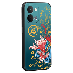 昊淘适用于vivoiqooz11x防摔设计保护套V2532A新款vivoy6 5g手机壳vivoy500i全包边vivoy500s中国风vivoy6 5g