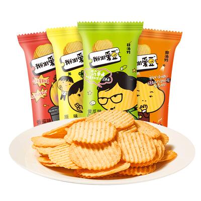 爱豆非油炸烘焙薯片休闲零食礼包