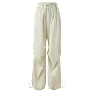 ibudu2025夏季新款休闲伞兵裤松紧腰降落伞裤宽松长裤女