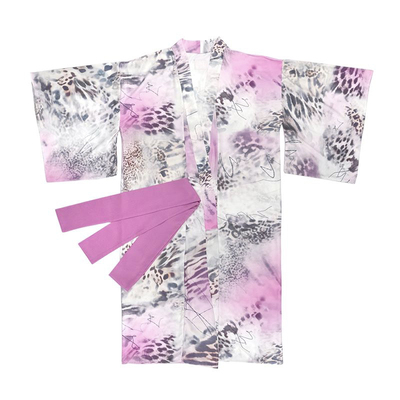 粉色豹纹视觉系连衣裙