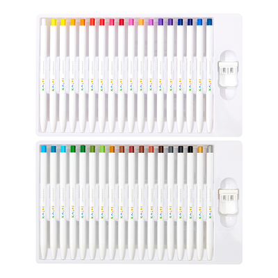 Kalor 绮采自动彩铅36色套装不易断芯学生美术用专手账绘画彩色铅笔按动出铅可换替芯