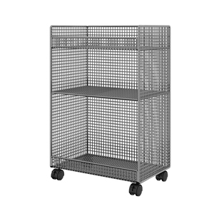 落地书架儿童绘本架教室书桌下带轮置物架可移动小书柜书本推车架