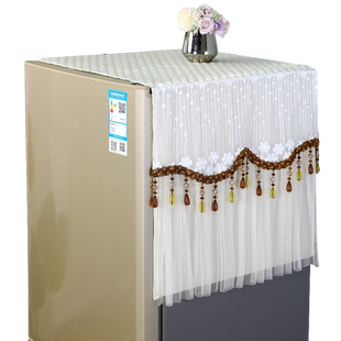 防滑冰箱巾单开门对双开门冰箱防尘罩洗衣机盖布冰柜保护多用盖巾