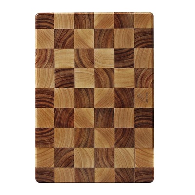 lanm懒米相思木棋盘格双面菜板