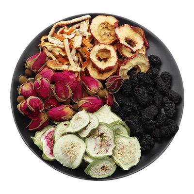 桑葚玫瑰花无花果陈皮山楂刮油茶