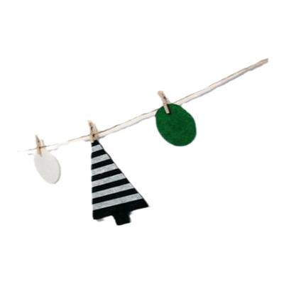 新年照片墙彩旗夹子圣诞树