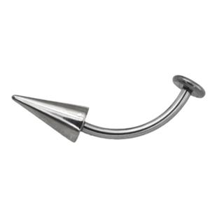 Shinma F-136钛合金平底虎牙钉穿孔铆钉尖钉土酷朋克可爱上唇钉